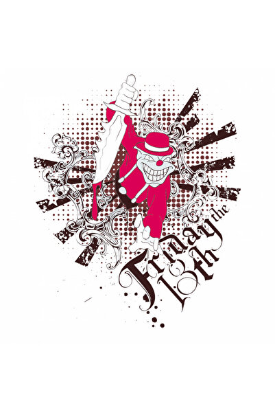 INOVATIX Set de 8 piese, autocolant clovn cu cuțit, INOVATIX®. 6 cm