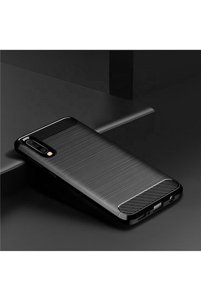 Techsuit Case for Samsung Galaxy A30s / A50 / A50s - Techsuit Carbon Silicone - Black