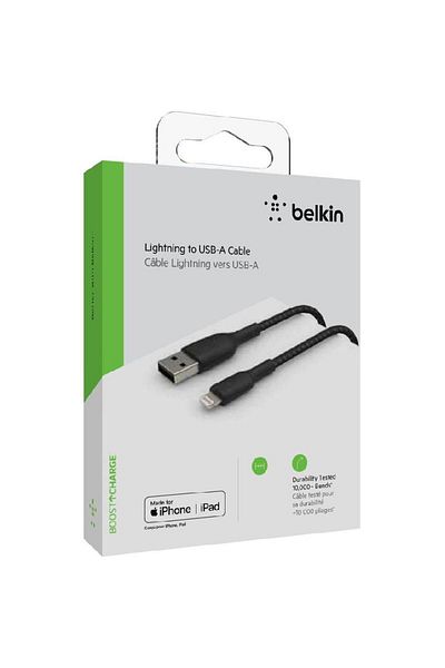 Belkin Boost Charge Lightning to USB 2.0 Sync & Charge Cable 3.00 m ( 9.84 ft )