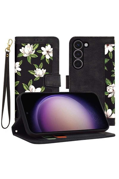 Techsuit Samsung Galaxy S23 Case - Techsuit FlipCraft - Flowers of the Dawn