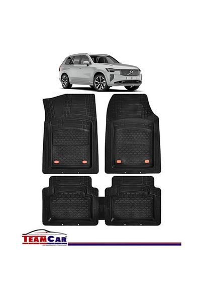 TEAMCAR Covorașe auto tip tavă compatibile cu Volvo Xc90 Mk2 (2015) - SUV