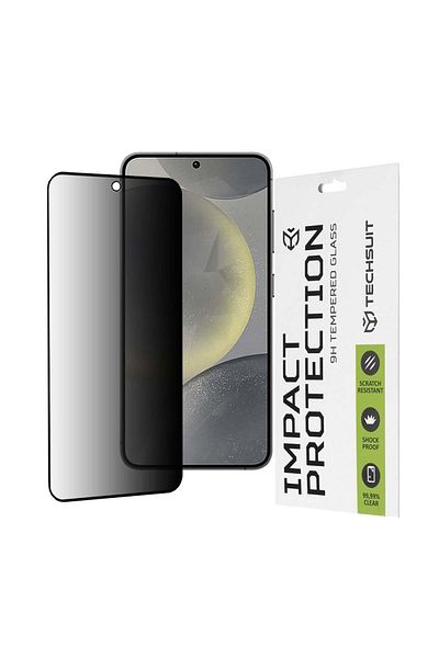 Techsuit Folie autocolantă pentru Samsung Galaxy S24 / S25 - Techsuit 111D Privacy Full Glue - Negru