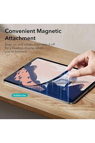 ESR Husă pentru iPad Air 11 (2024) - ESR Magnetică cu Textură Paper-Feel - Transparentă