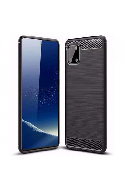 Techsuit Case for Samsung Galaxy Note 10 Lite - Techsuit Carbon Silicone - Black