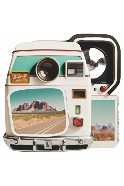 INOVATIX Set de 8 autocolante vintage pentru aparat foto Polaroid, INOVATIX®....