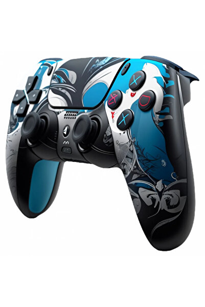 INOVATIX Set de 8 autocolante pentru controler PlayStation 5 cu modele metali...