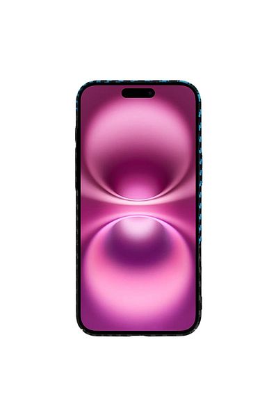 Techsuit IPhone 16 Plus Case - Techsuit Carbonite FiberShell - Blue Pulse
