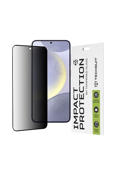 Techsuit Folie autocolantă pentru Samsung Galaxy S24 Plus / S25 Plus - Techsuit 111D Privacy Full Glue - Negru