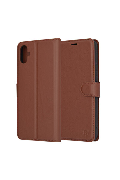 Techsuit Husă pentru Samsung Galaxy A05 - Techsuit Leather Folio - Maro