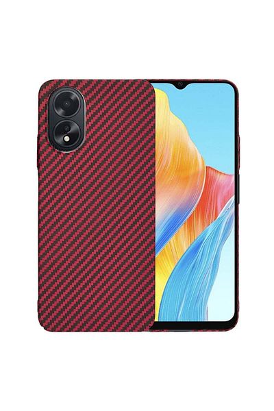 Techsuit Case for Oppo A18 / A38 - Techsuit Carbonite FiberShell - Red