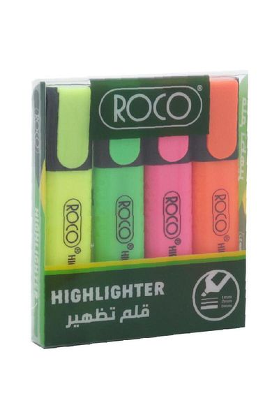 Roco Highlighter – 1.2–5 mm Chisel Tip, Assorted Colors