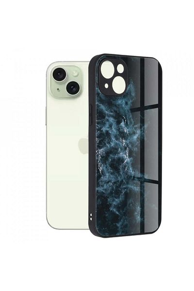 Techsuit Carcasă pentru iPhone 15 Plus - Seria Techsuit Glaze - Nebuloasă Albastră
