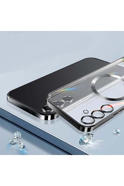 Techsuit Carcasă pentru Samsung Galaxy S25 Plus - Techsuit Luxury Crystal MagSafe - Albastru intens