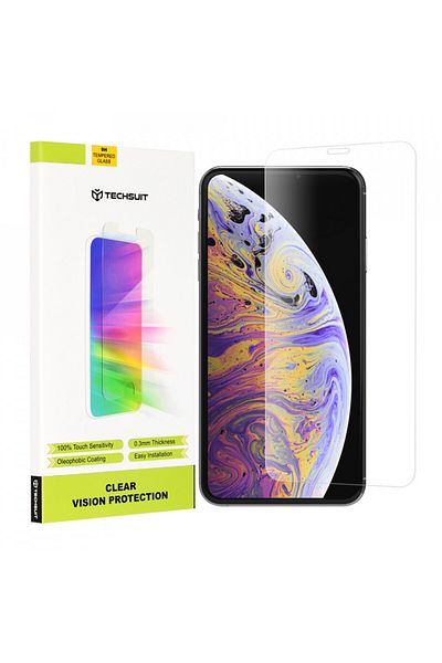 Techsuit IPhone XS Max / iPhone 11 Pro Max Screen Protector - Techsuit Clear Vision Glass - Transparent