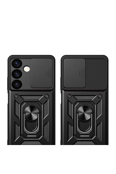 Techsuit Husă pentru Samsung Galaxy S24 FE - Seria Techsuit CamShield - Albastră