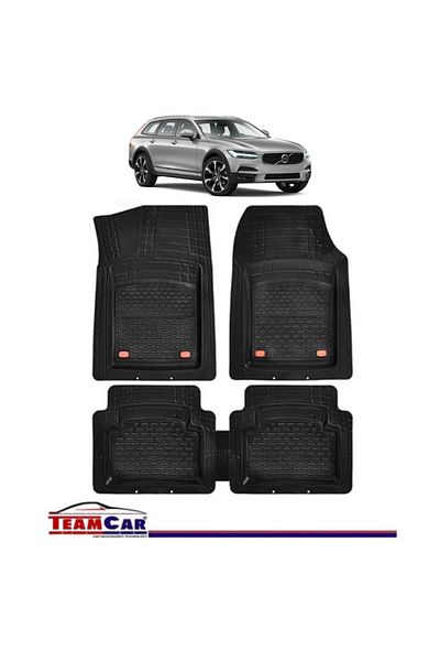 TEAMCAR Covorașe auto tip tavă compatibile cu Volvo V90 Mk2 (2016) - Estate