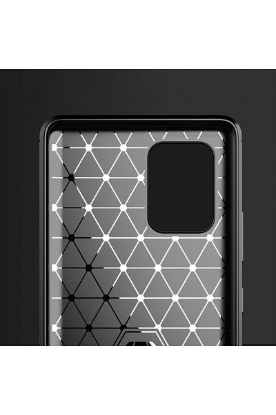 Techsuit Samsung Galaxy S10 Lite Case - Techsuit Carbon Silicone - Black