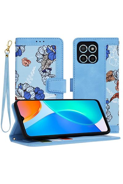 Techsuit Carcasă pentru Honor X6 / X8 5G / 70 Lite - Techsuit FlipCraft - Albastru Vibrant
