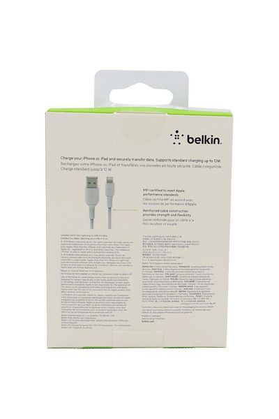 Belkin Boost Charge Lightning to USB 2.0 Sync & Charge Cable 3.00 m ( 9.84 ft )