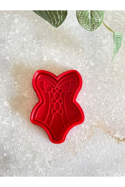 By Selen Suyolcu Corset Model Cookie Stamp and Cutter