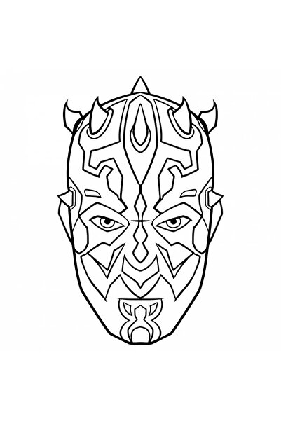 INOVATIX Set de 8 piese, autocolant Darth Maul Star Wars, INOVATIX®. 6 cm