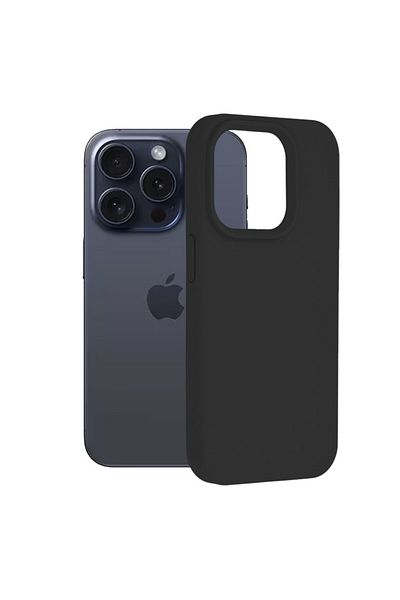 Techsuit Husă pentru iPhone 15 Pro - Techsuit Soft Edge din silicon - Negru