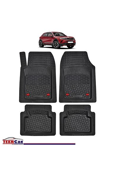 TEAMCAR ® Tray Type Car Mats Compatible With Opel Mokka B (2020–PRESENT) - Suv