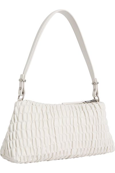 Calvin Klein Women Chalk Rouched Shoulder Bag