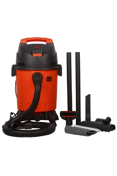 Black&Decker 400W Wet And Dry Tank Drum Vacuum Cleaner Orange and Black