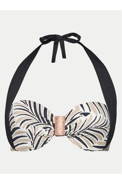 Selmark Women's Bikini Top BK716 Beige, Multicolor