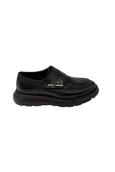 CLASS WOOD 6872 High-Sole Shiny Daily Sports Shoes Black