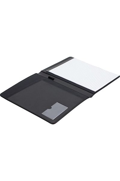 Roco Pad Holder – A4, Single Pocket with Card Holder, Black