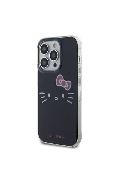 Hello Kitty Case for iPhone 14 Pro Max - Hello Kitty Hardcase IML Kitty Face (HKHCP14XHKHLK) - Black