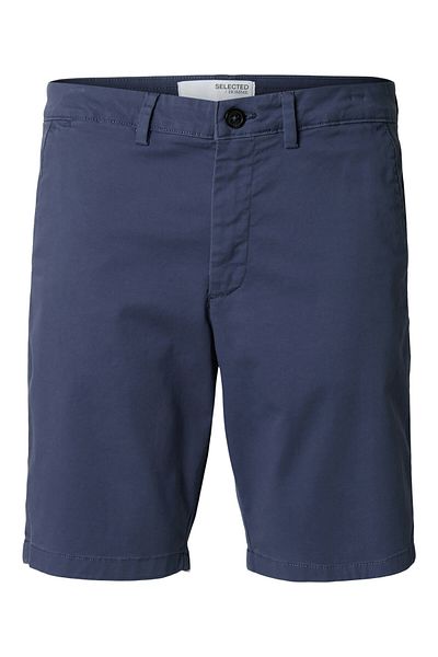Selected Homme Pantaloni scurți din material bărbătesc 16092329 Albastru marin