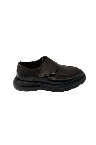 CLASS WOOD 6874 High-Sole Shiny Daily Sports Shoes Brown