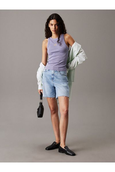 Calvin Klein Women Denim Light Blue Bermuda Shorts