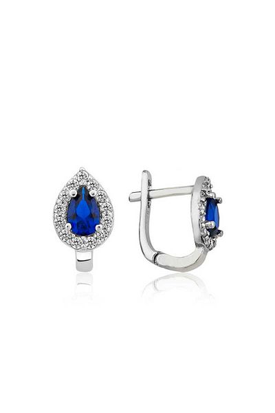 norsary Silver Drop J Earrings