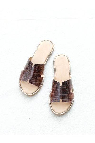 Munshoes Γυναικείες παντόφλες Donna Γνήσιο Δέρμα