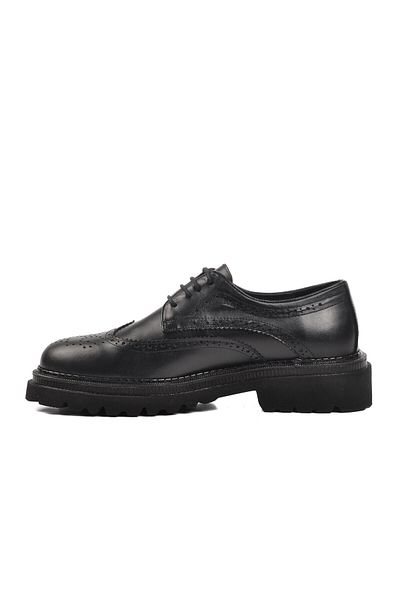 CLASS WOOD Classwood 2002 Eva High Sole Genuine Leather Men's Casual Shoes Skin Black