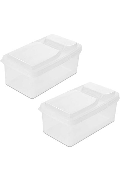 COOYA 2 Pack Cabinet Kitchen Spice Organizer, with Lid for Drawer, Grains, Dried Fruits, Snacks