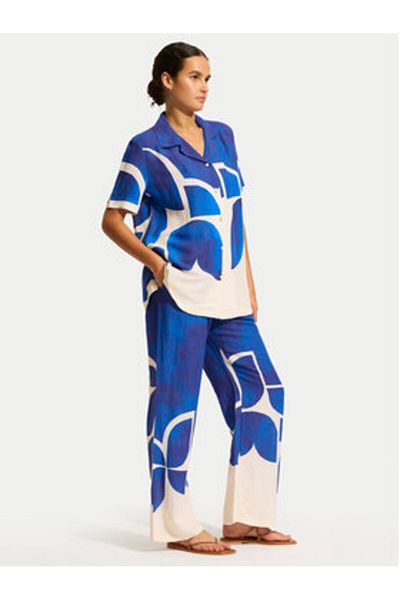 Seafolly Pantaloni din material textil pentru femei 55456-PA albaștri