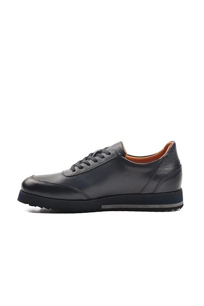 ALEHASANDRO 19830 Eva Sole Original Stylish Leather Sports Shoes Navy Blue