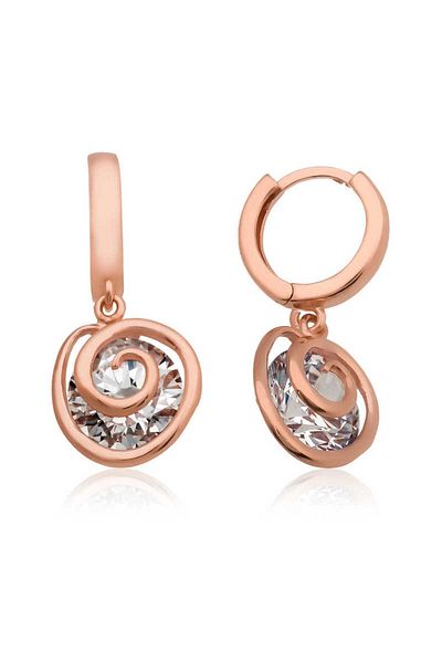 norsary Silver Love Cycle Earrings