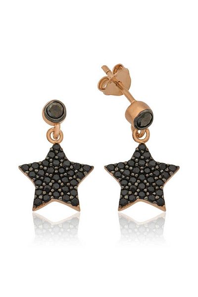 norsary Silver Star Earrings