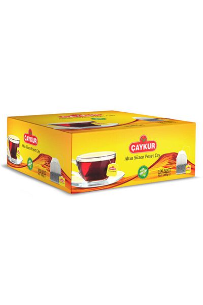 Çaykur شاي كايكور - شاي أسود ذهبي مفلتر، أكياس شاي 200 غرام