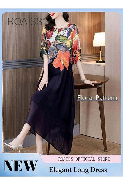 ROAISS Women Light Floral Dress
