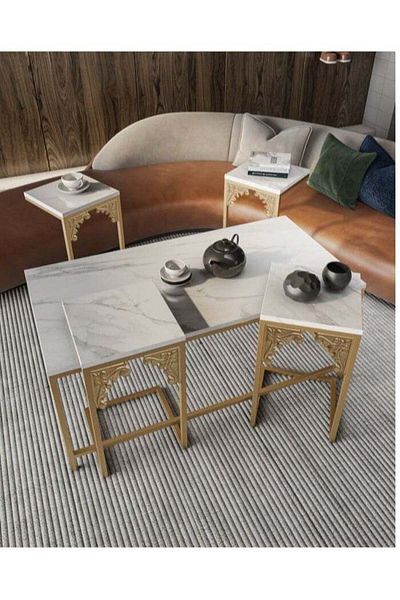 l'elefante 5-Piece Coffee Table Set – Modern Living Room Furniture