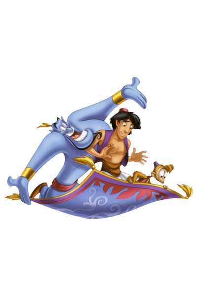 INOVATIX Σετ 8 τεμαχίων, Αυτοκόλλητο Αλαντίν και το τζίνι και το λυχνάρι, INO...