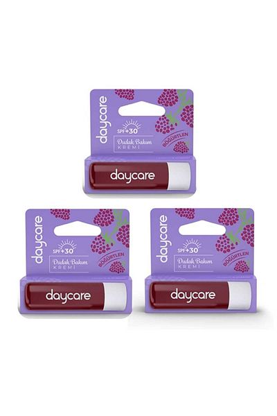 Daycare Blackberry Lip Care Cream Lip Balm 3 Pcs