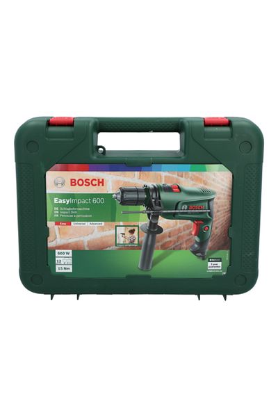 Bosch 600W Hammer Drill with 33 Accessories Black and Green